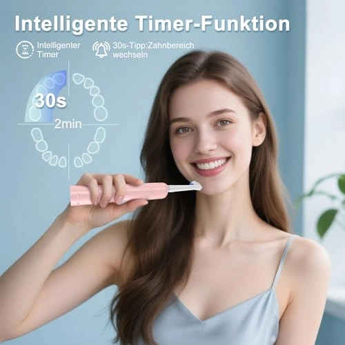 3862 - 8 Brush Heads 3 Modes White