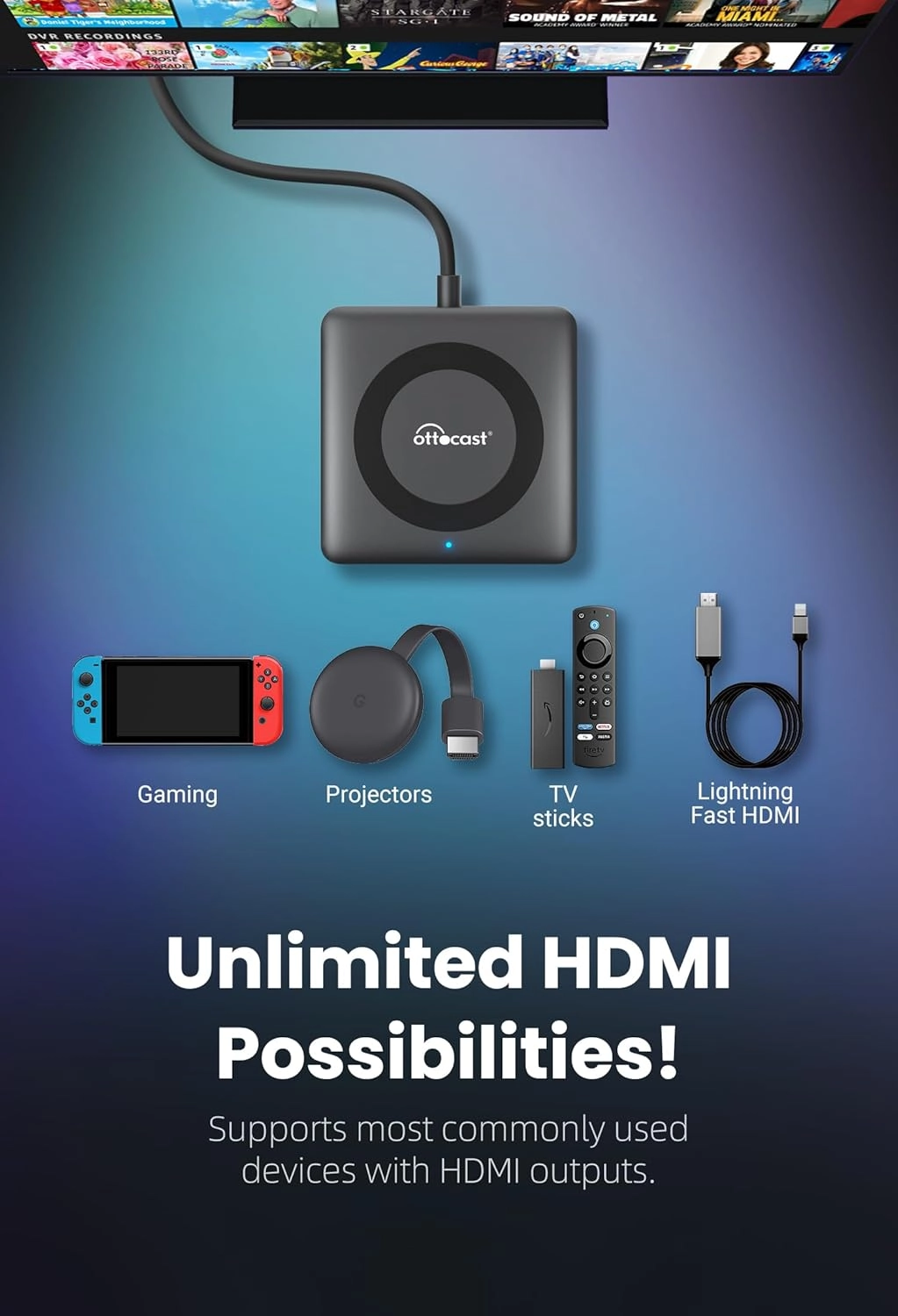 Car TV Mate Pro - Wireless CarPlay 1080P 60Hz