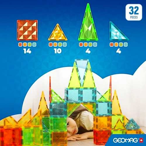 Magnetic Tiles Gems - 32 pcs