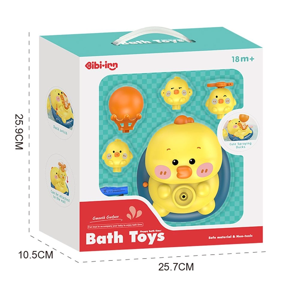 Happy Bath Time Duck - 4-In-1 Yellow