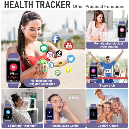Fitness Tracker - 24/7 Heart Rate Blood Oxygen Sleep Tracker