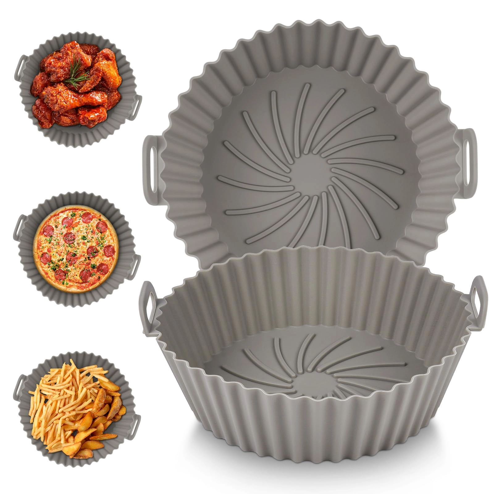 Vicloon Air Fryer Silicone Pot - Silicone 2 piece(s)