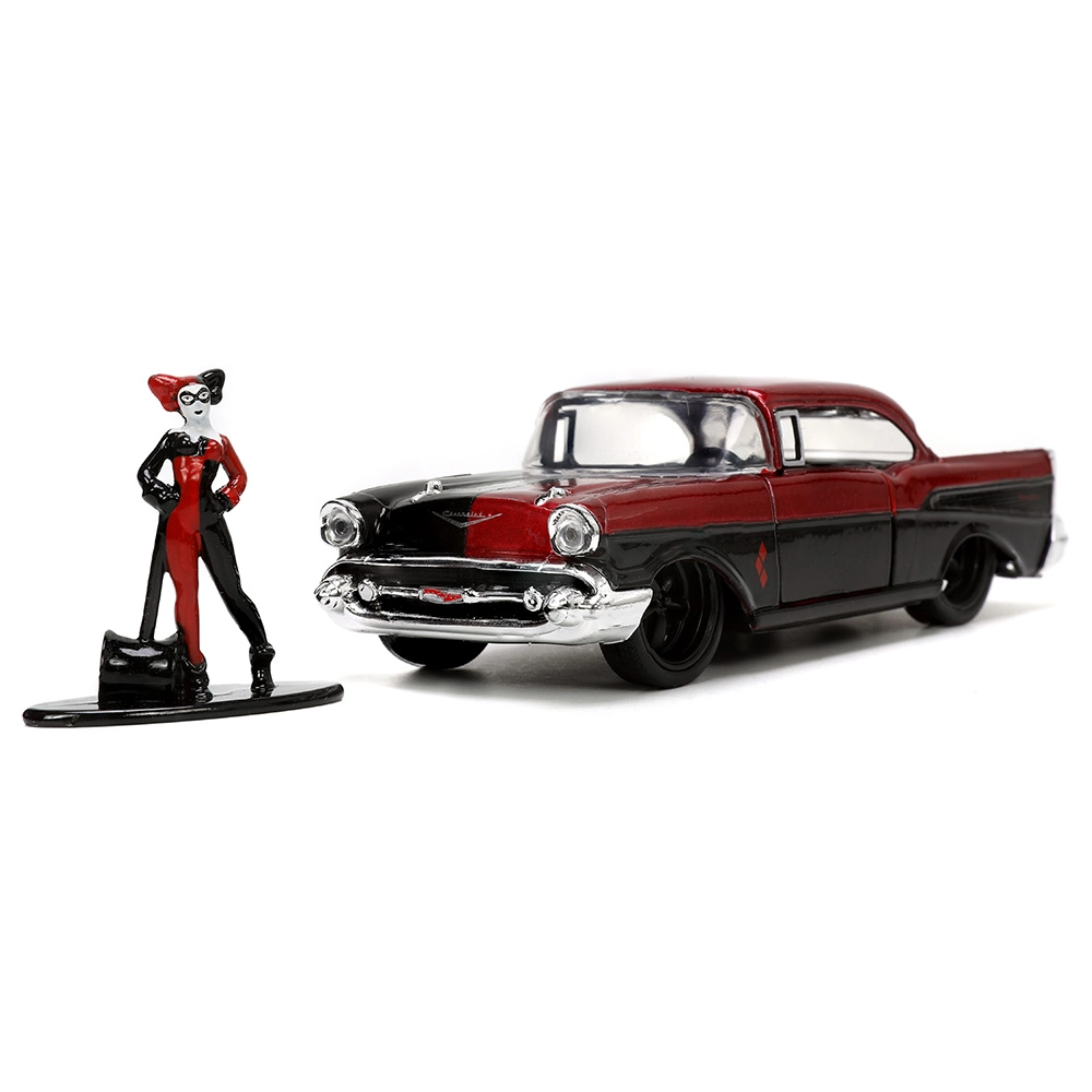 Harley Quinn 1957 Chevy Bel Air with Harley Quinn Figure - 1:32