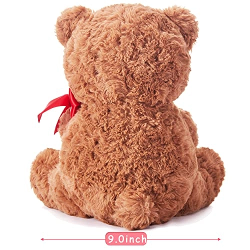 Bear With Rose - 27 cm