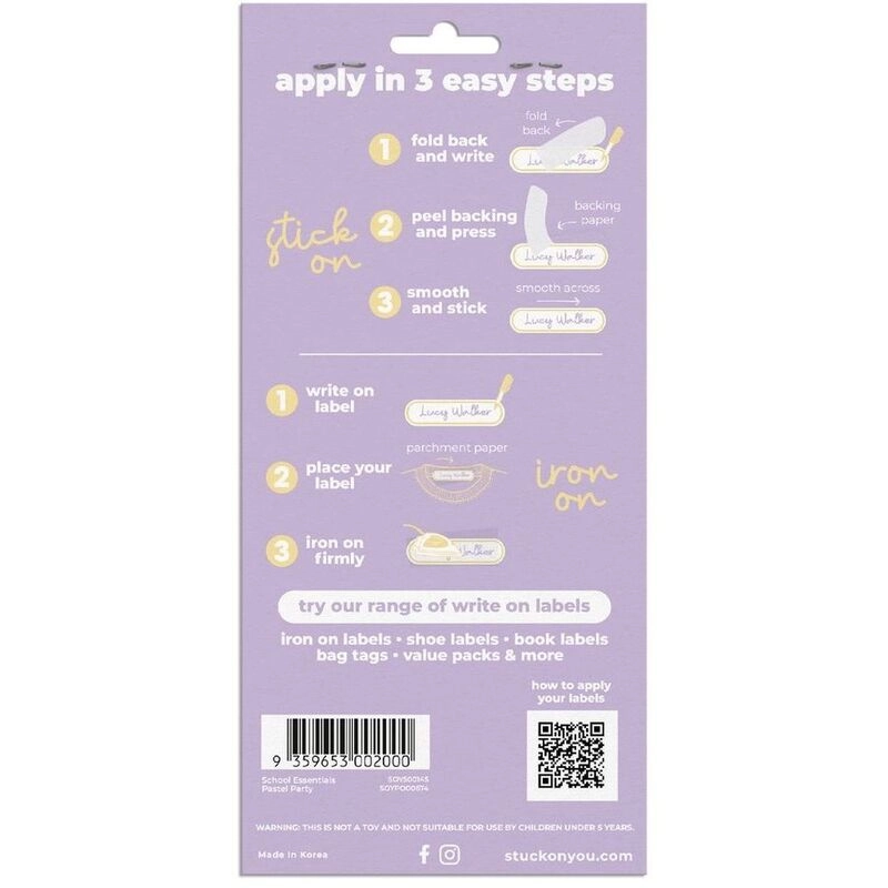 School Write on Labels Essentials Value Pack - 105 Labels