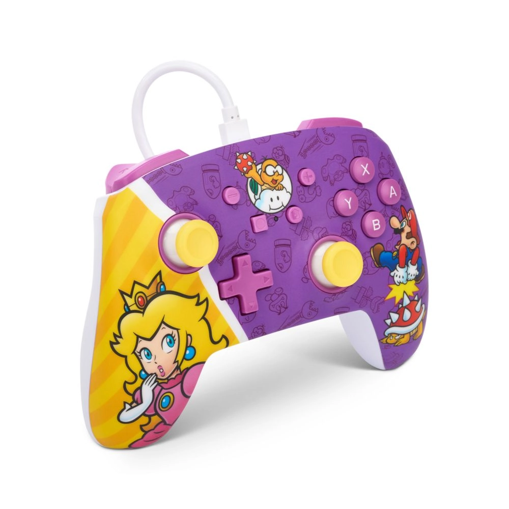 Princess Peach Battle Enhanced Wired Controller - Switch