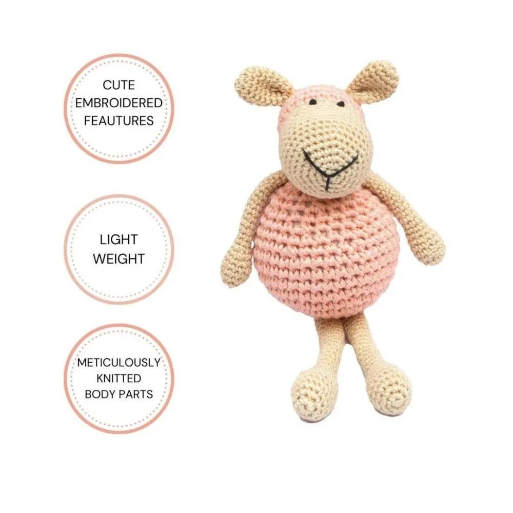 Crocheted Sheep 26 cm 