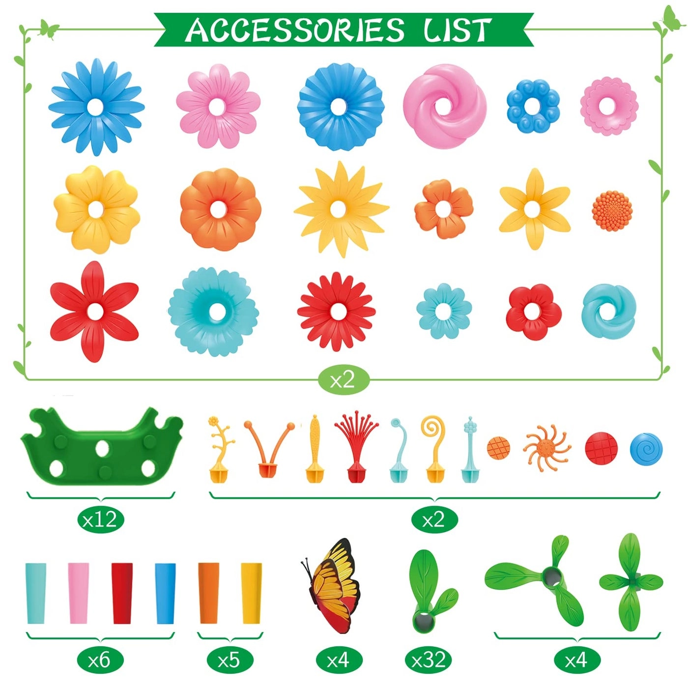 Flower Garden Building Kit - 148pcs