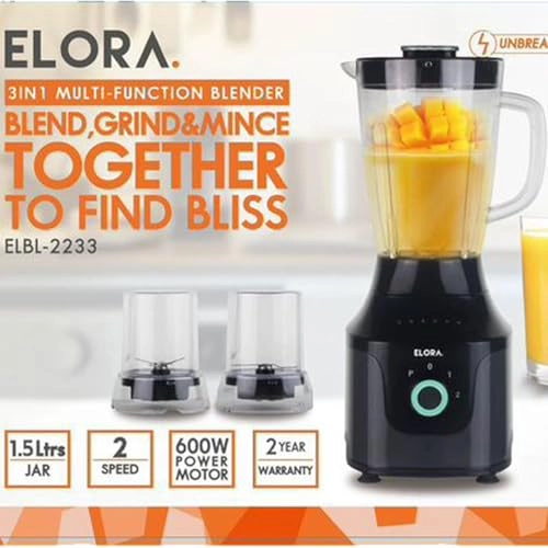 EL-18-HA-2233 - Built-in Grinder 3 Speeds Unbreakable Jar