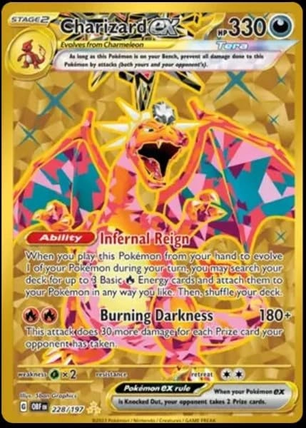 Pokmon Charizard ex 228/197 - Obsidian Flames