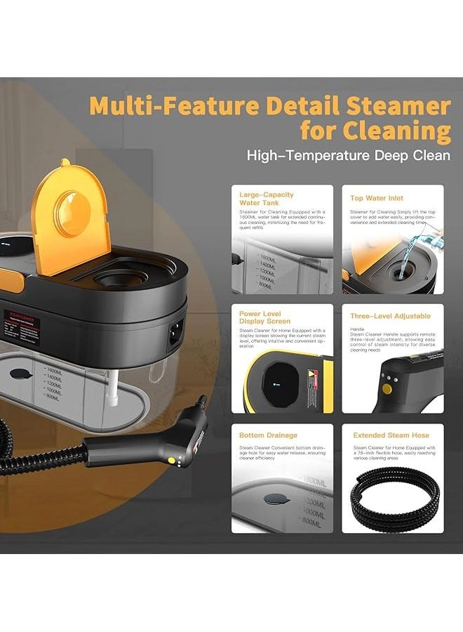 Steam Cleaner - 3BAR 1.69 Quarts