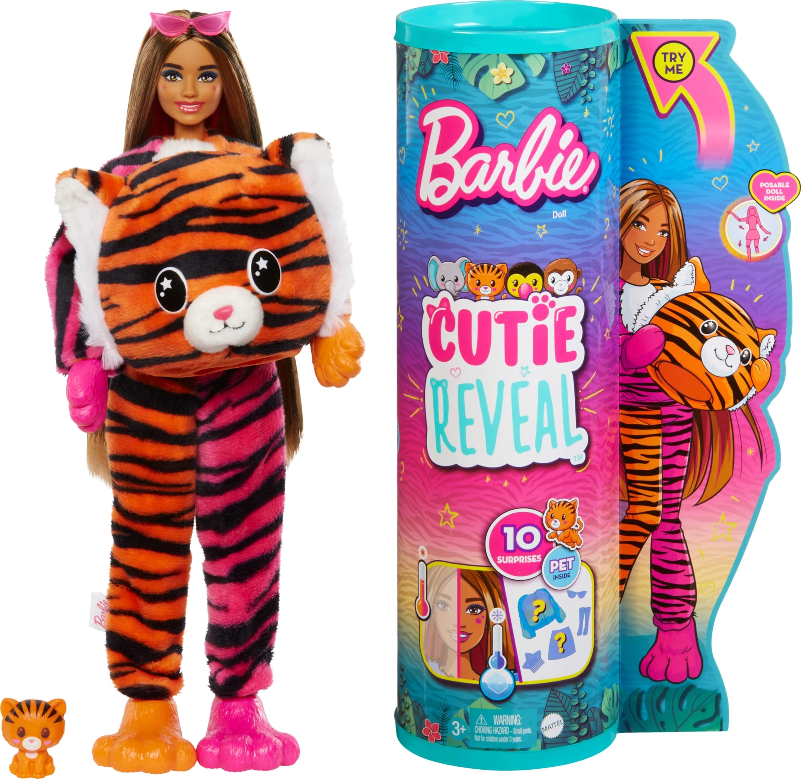 Chelsea Doll - Cutie Reveal Jungle Series Tiger