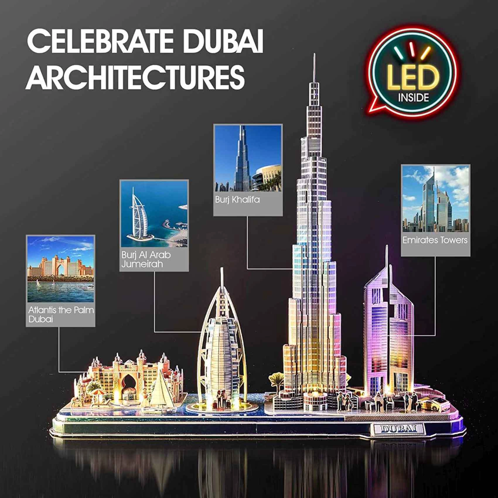 Dubai Cityline 3D Puzzle - 182 pcs