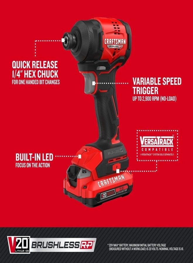 V20 BRUSHLESS RP Compact Impact Driver