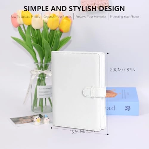 4.25x3.5" 80 Pockets PU Leather Photo Album
