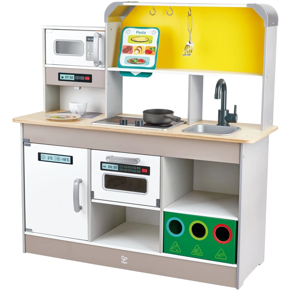 Hape Deluxe Kitchen Playset With Fan Fryer (BDM-E3177)