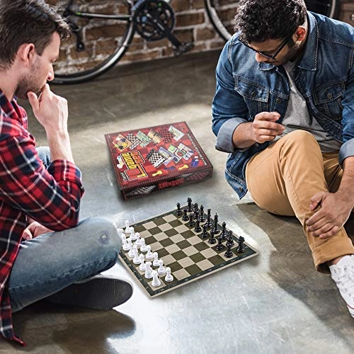 10 in 1 Board Game Set - Travel-Friendly Multicolor