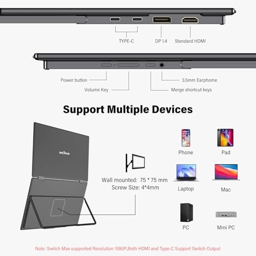 Dual Portable Monitor - PM109 15.6 Inches 3840x2160