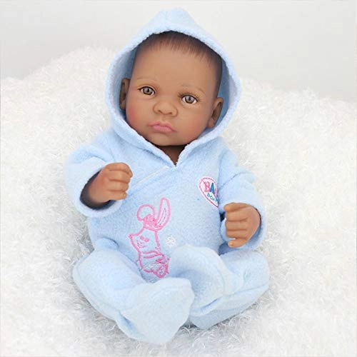 Reborn Baby Doll - 10 inch 25 cm Silicone black skin Ages 3 months+