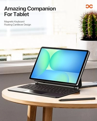 Keyboard Case with Multi-Touch Trackpad for Samsung Tab S10 FE/S9/S9 FE/S8/S7