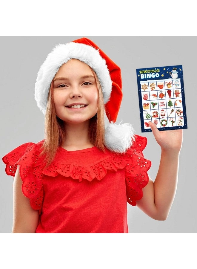 Christmas Bingo Cards - Snowman 24 Players