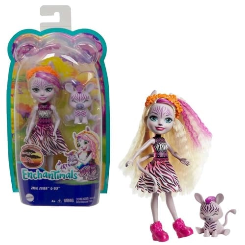 Zadie Zebra Doll - 6-in Plastic Ages 3+