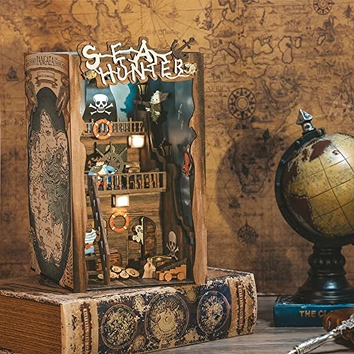 Book Nook Kit - 3D Wooden Puzzle DIY Miniature