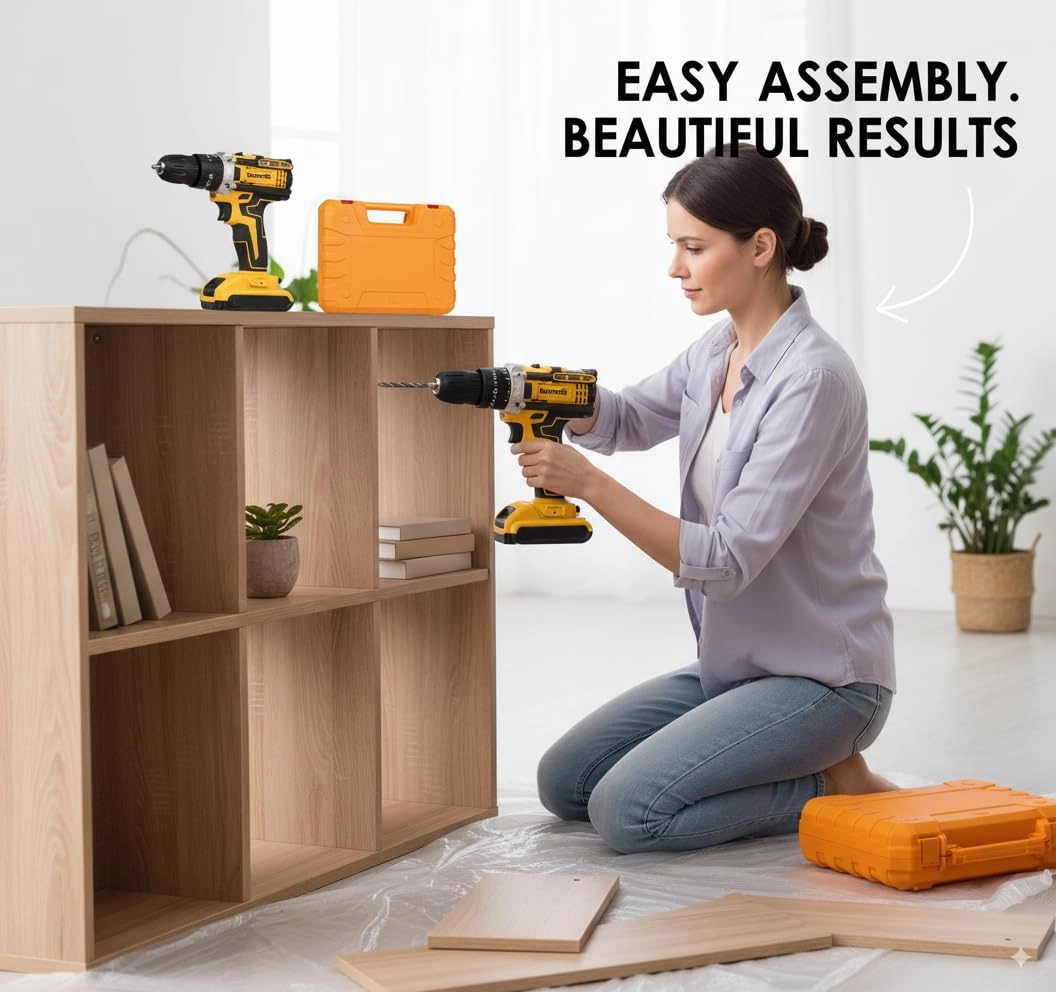 Cordless Drill Driver - 2 × 7500mAh lithium-ion