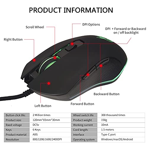 Type C Gaming Mouse - USB