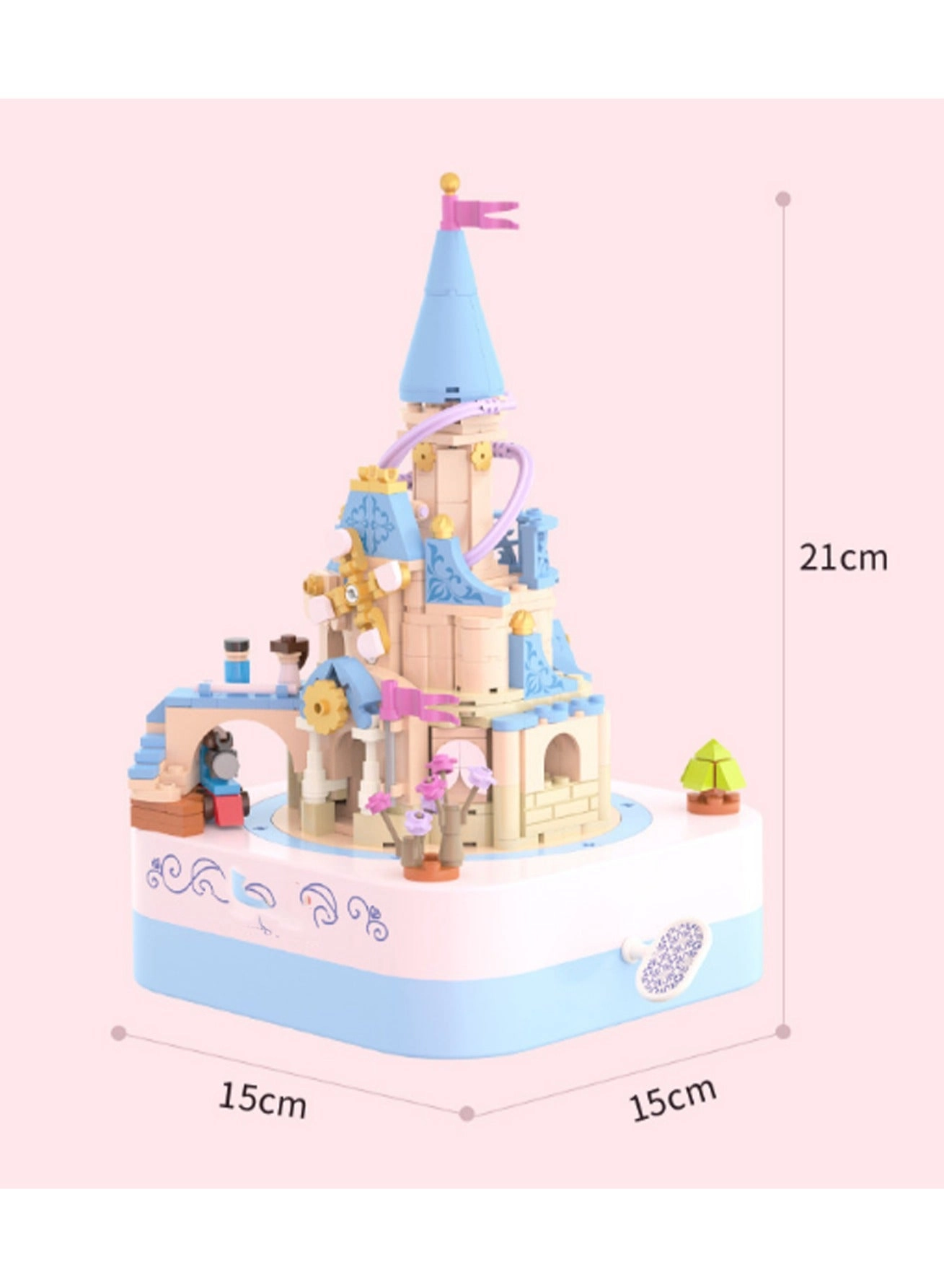Castle Rotating Music Box - 380 pcs