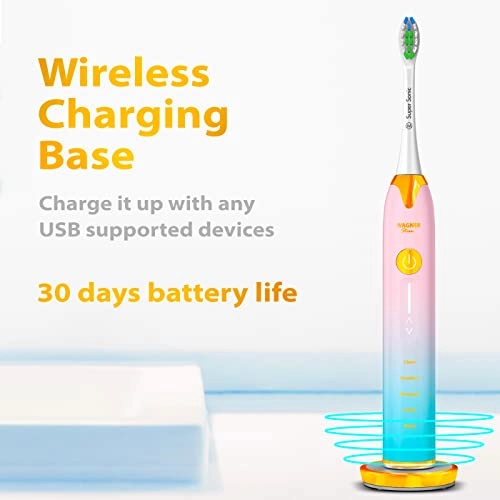 WT8800 - Pressure Sensor 5 Brushing Modes 8 DuPont Brush Heads