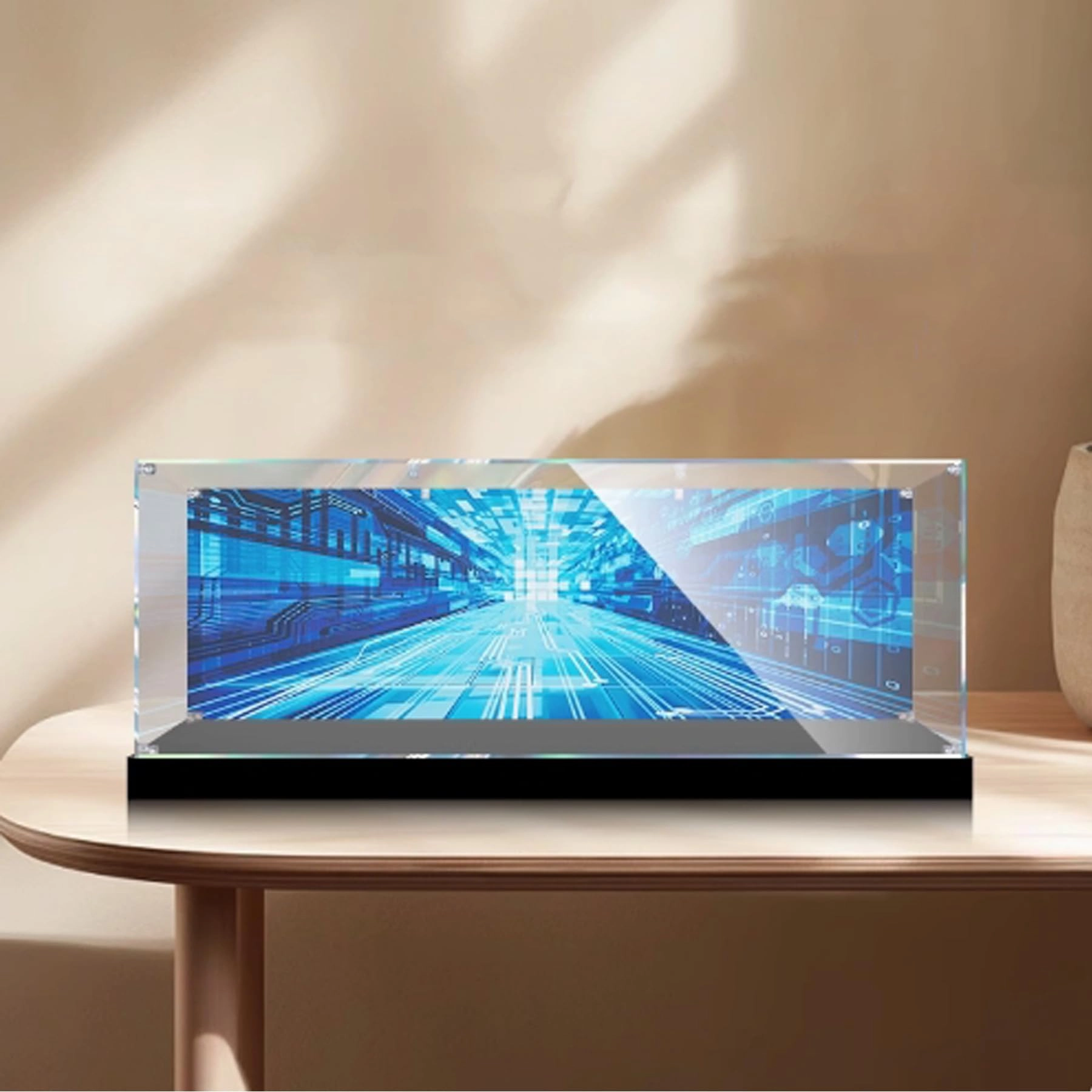 FEIRUBO Acrylic Display Box - Compatible with 42083 62 x 30 x 20 cm Black Base+back Spray