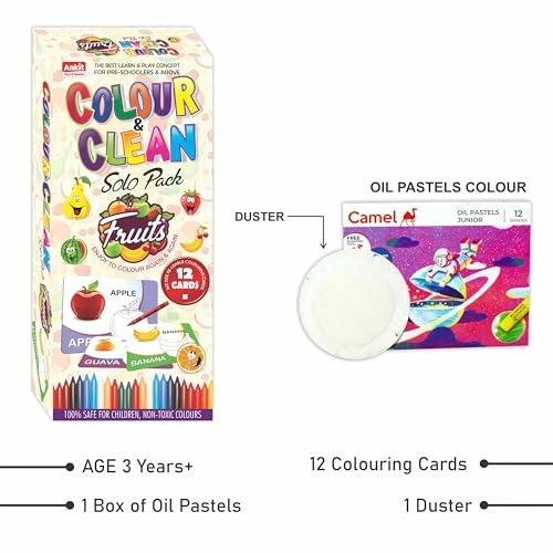 Color & Clean Flash Cards - 3 Years and Above 14 pieces