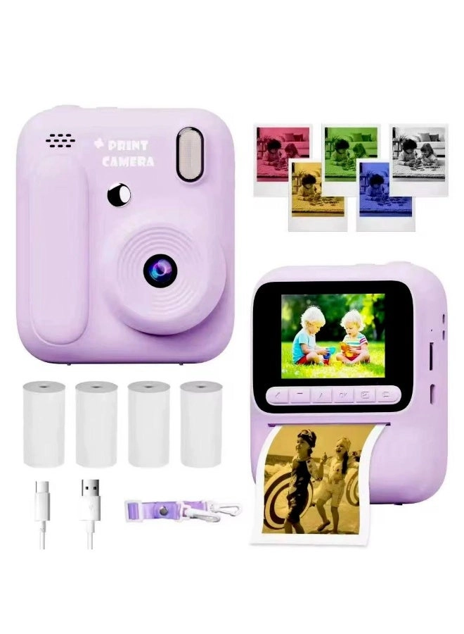 Tradeo Digital Mini Print Camera - Instant Photo Printing Vivid Digital Display