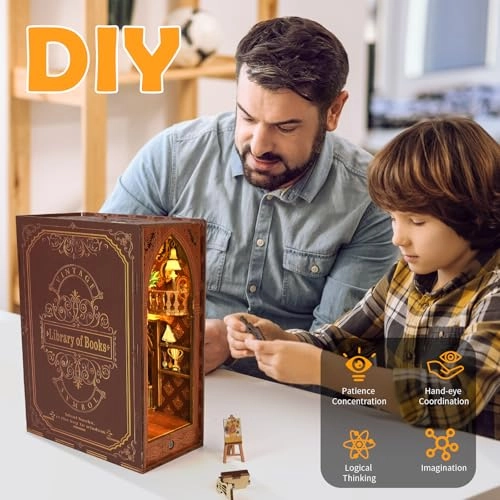 Book Nook Kit - DIY Wood LED light
