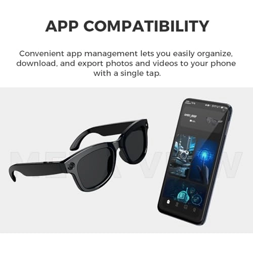 Smart Glasses - AI Real-Time Translation 5MP Camera