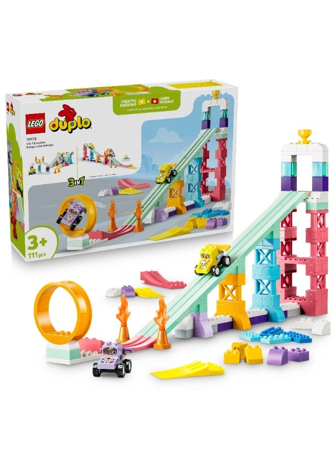 LEGO DUPLO 3 in 1 Creative Ramps with Vehicles