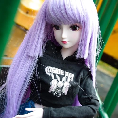 Ball Jointed BJD Doll - 56cm Plastic Purple