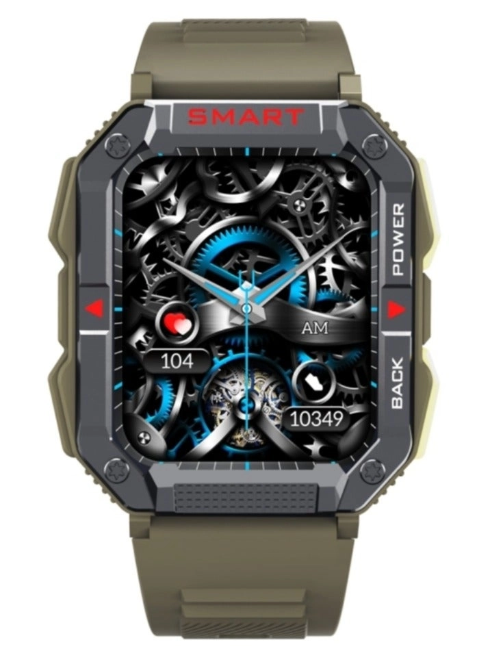 YK01 - 1.83 inch Smart Sports Call Watch Heart Rate Blood Pressure