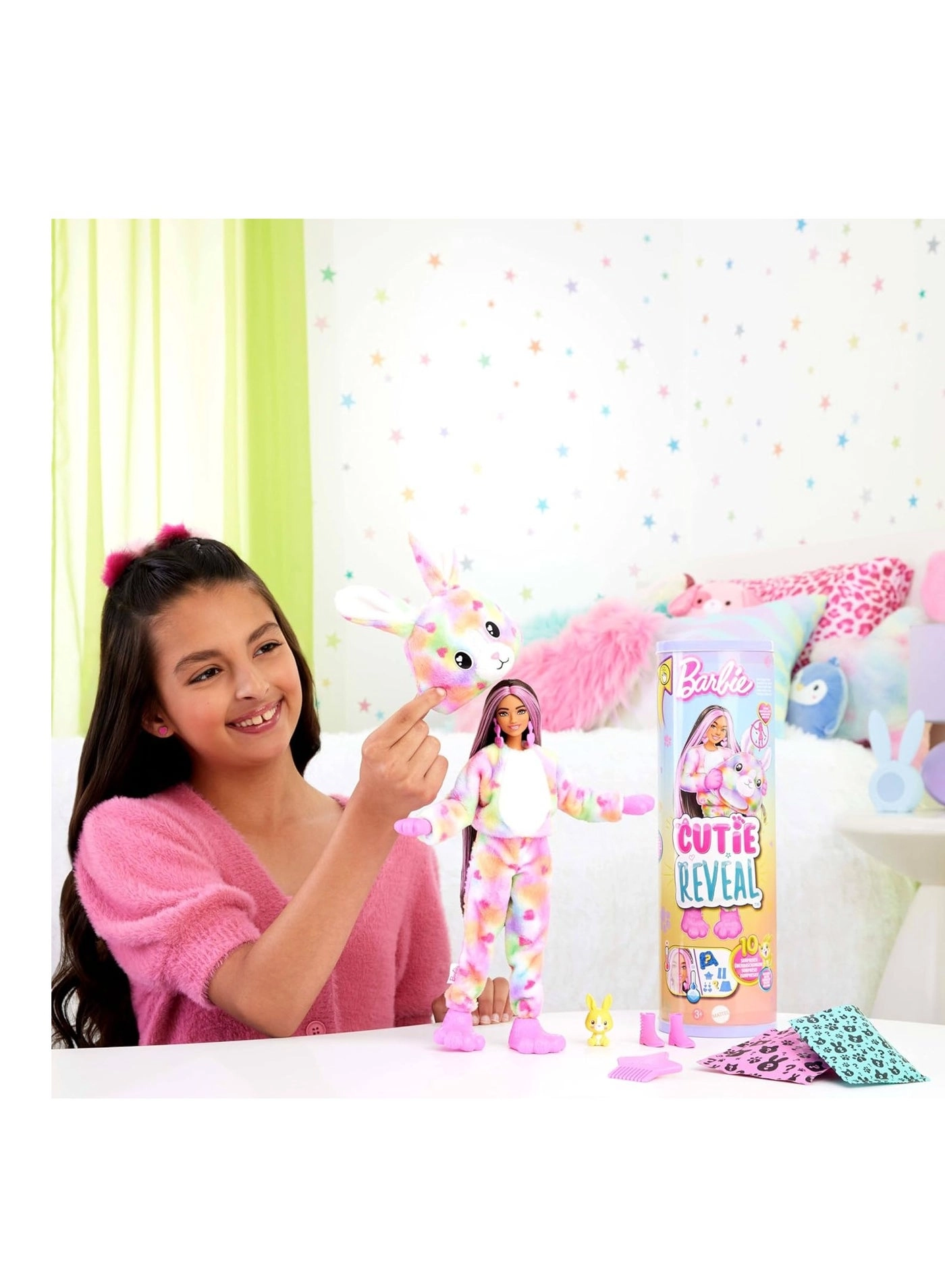 Cutie Color Reveal Zebra Doll - 10 Surprises Ages 5+