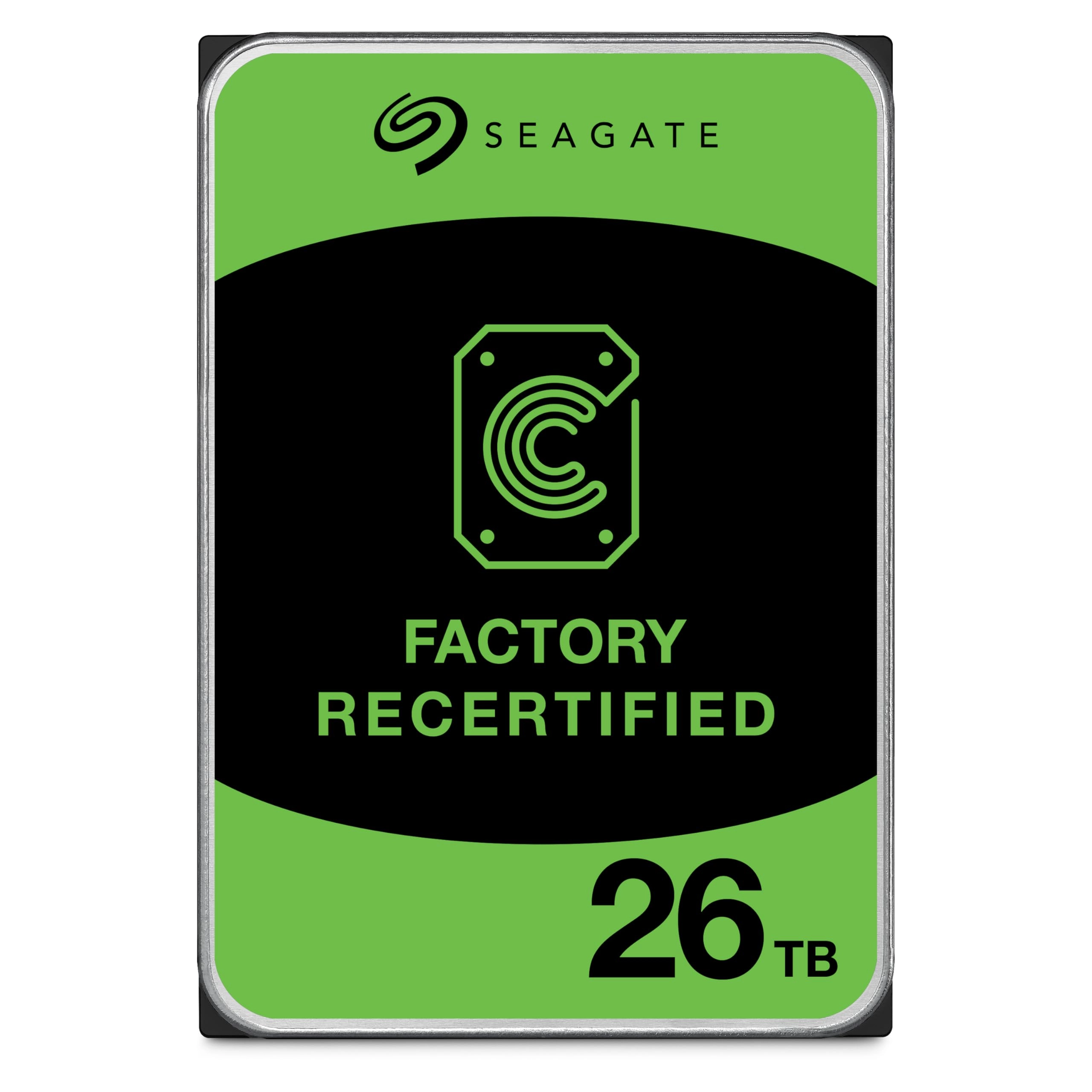 Seagate (Refurbished) Exos 3.5" 7200rpm 512MB SATA 6Gb/s (ST26000NM000C) - 26 TB