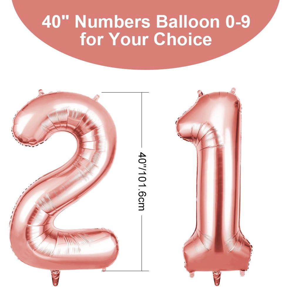 Number 21 Balloon - 2 Birthday
