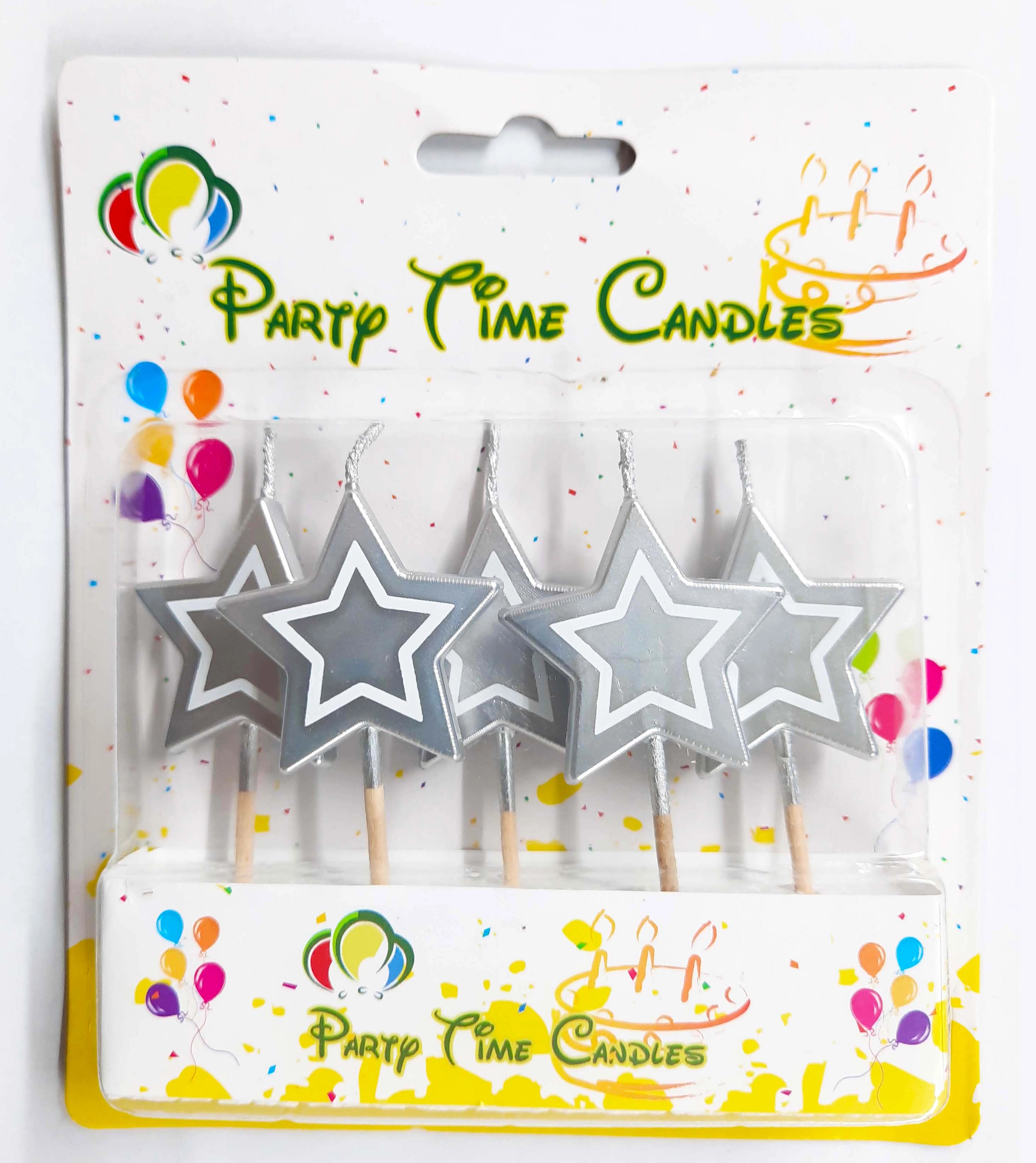 Party Time Trading LLC Star Birthday Candle - 5-Pieces Birthday
