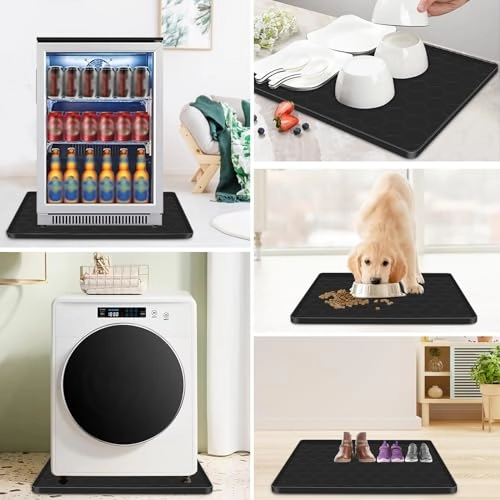 Mini Fridge Silicone Mat - 24''x24''x0.6'' Orange