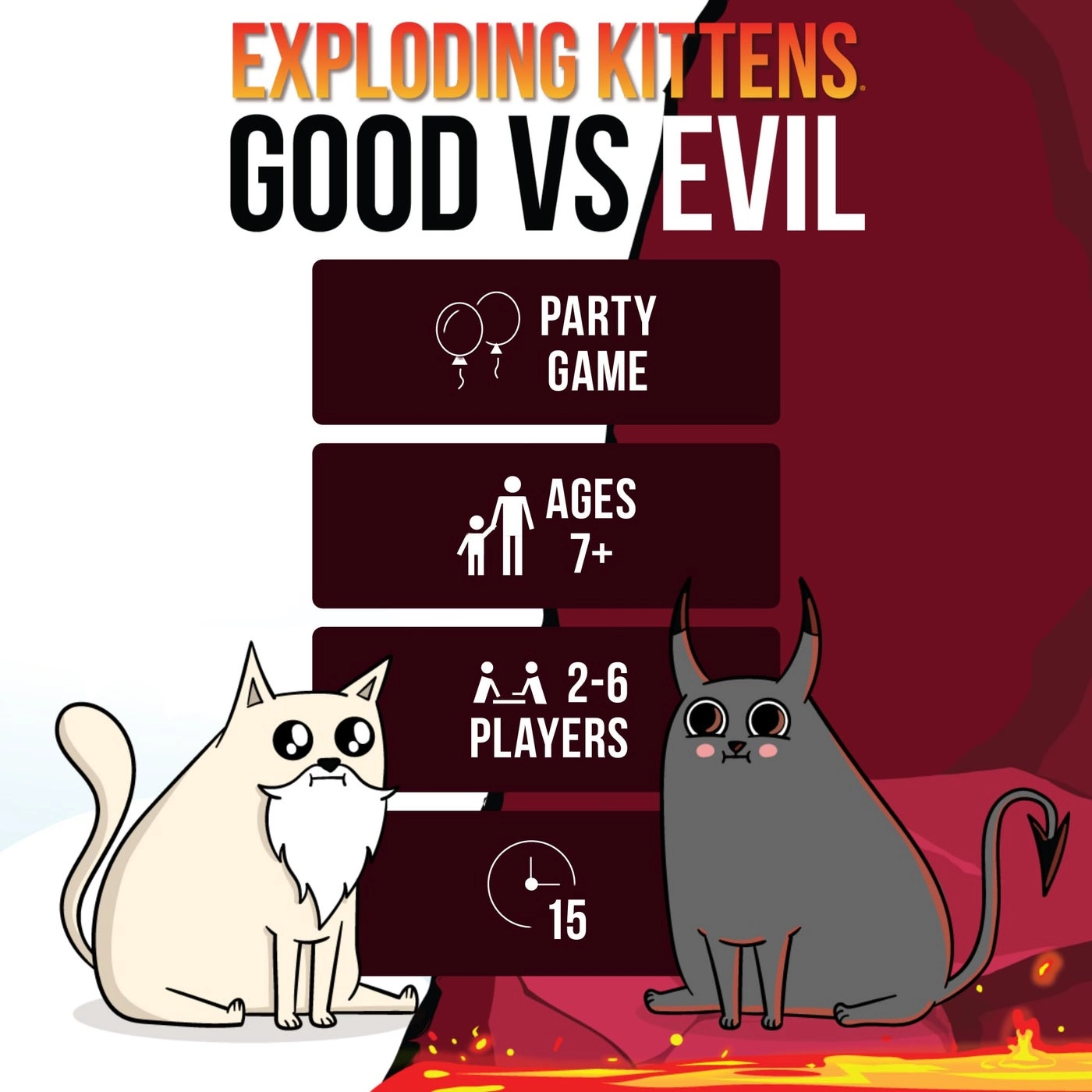 Exploding Kittens: Good vs. Evil - Card Game