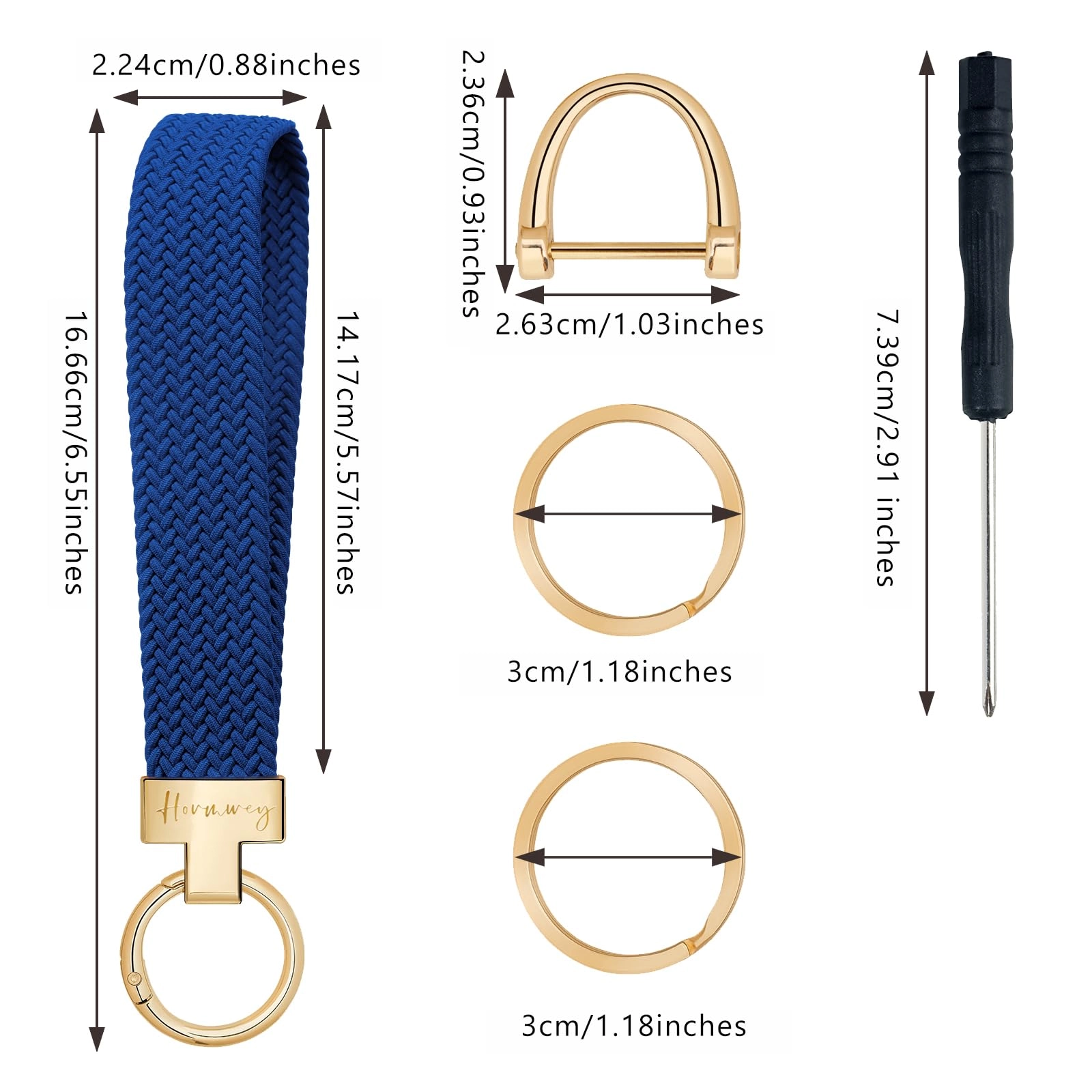 Elastic Wristlet Keychain - Fun