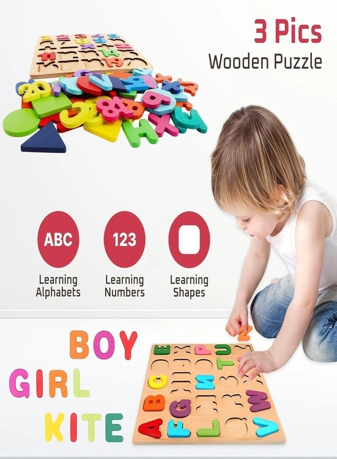 Wooden Puzzle Set - 2-6 Years