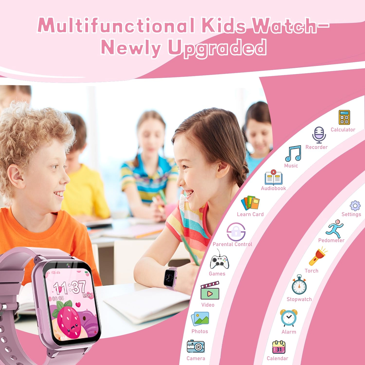 Kids Smart Watch Plastic