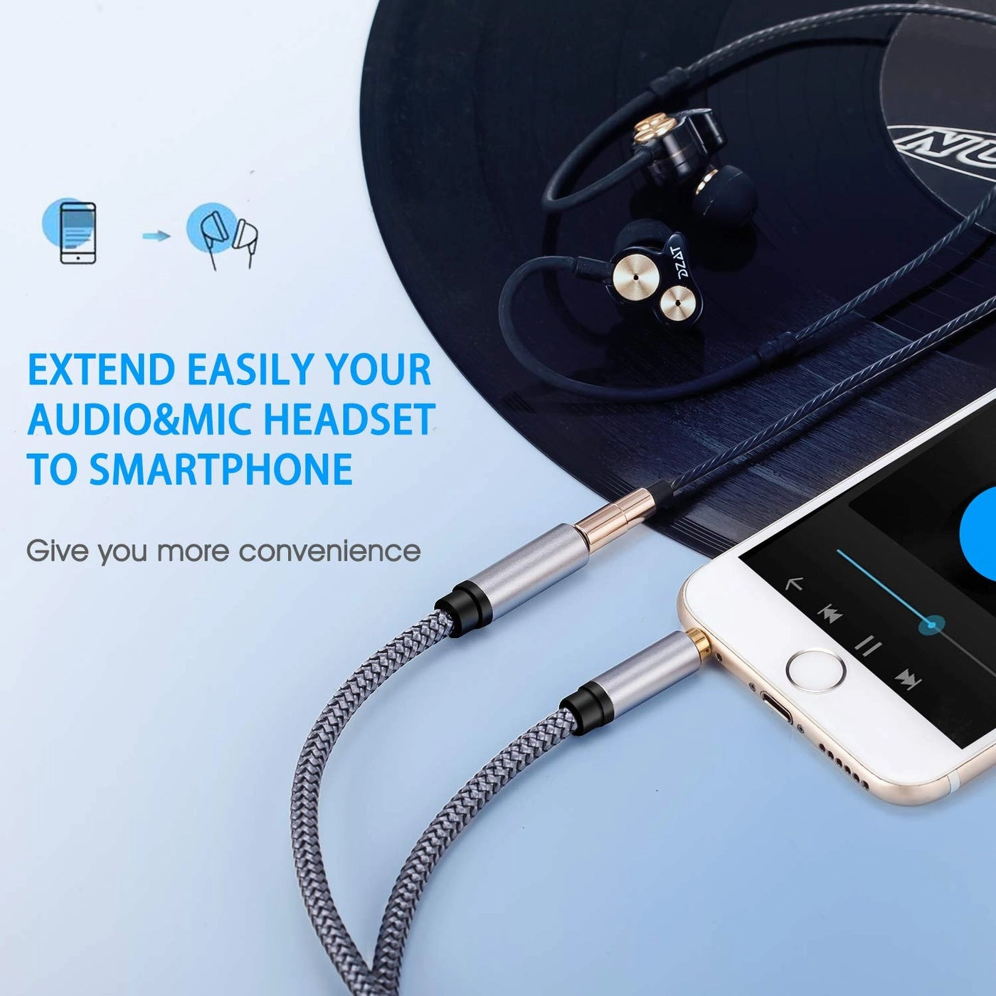 Audio Extension Cable - 25Ft/8M