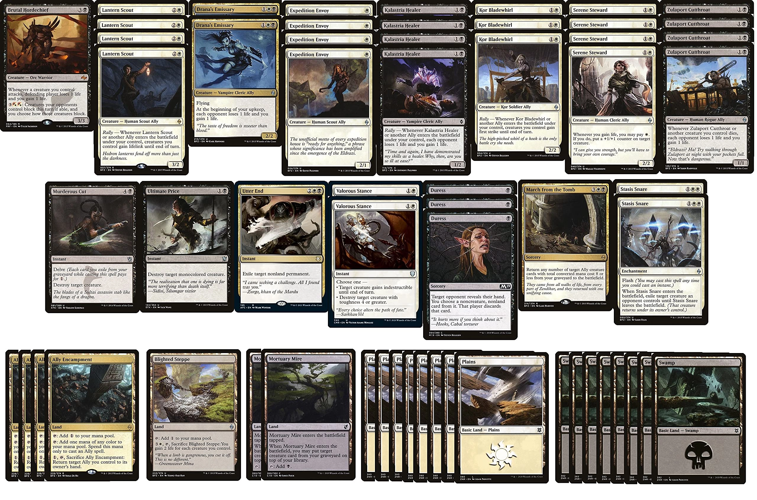 MTG Decks & More Black White Ally - 60 pcs